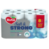 Ruta Soft & Strong, 8 рул., Бумажные полотенца Рута, 3-х слойные, белые, 11 м, 86 листов, 225х130 мм