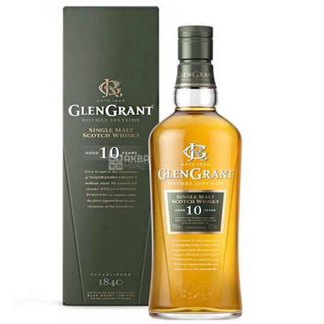Виски Glen Grant Шотландский 10 лет 1 л