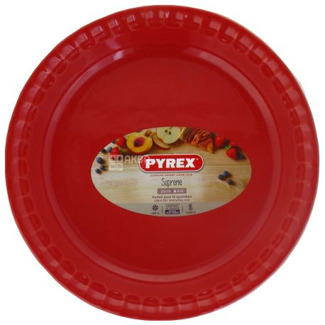 Pyrex Supreme red форма для запекания круглая, 25 см