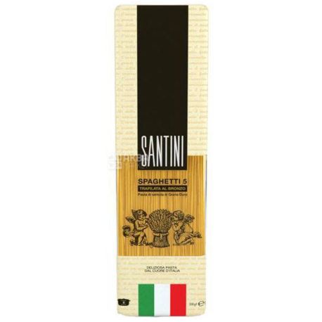 Santini Spaghetti №5, 500 г, Макароны Сантини Спагетти
