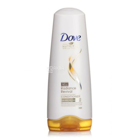 Dove, 200 мл, Бальзам для сухого і пошкодженого волосся, Сяючий блиск,