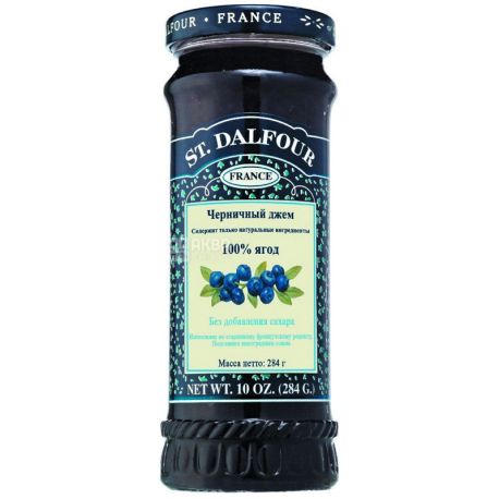 Gem St. Dalfour (Saint Dalfour) Blueberry, 284 g, glass
