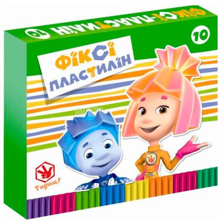 Plasticine series Fixiki with wax, 10 col., Wounds