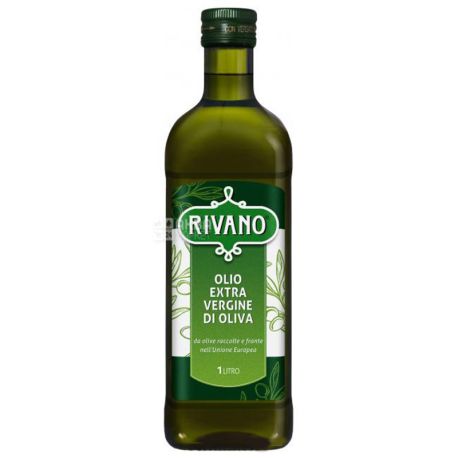 Rivano Extra Virgin, Оливковое масло, 1 л, стекло