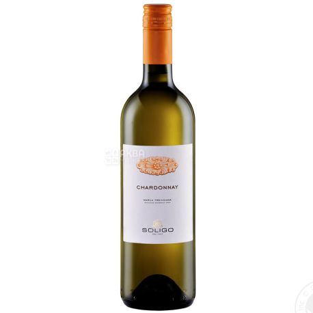Soligo Chardonnay Marca Trevigiana, Вино белое сухое, 0,75 л