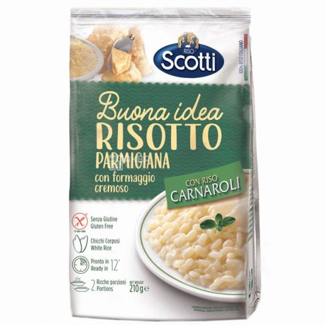 Scotti, Risotto Parmigiana, 210 г, Скотти, Смесь для ризотто, белый рис с пармезаном