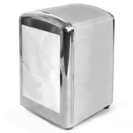 Dispenser for napkins 17x17 cm, metallic