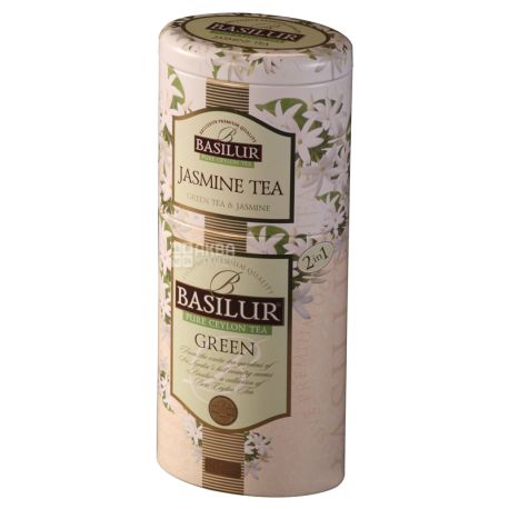 Basilur Jasmine, 125 г, Чай Базілур, Жасмін, зелений, ж/б