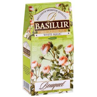 Basilur, Milk oolong, White magic, 100 г, Чай Базилур, Молочный оолонг, Белое волшебство, Зеленый