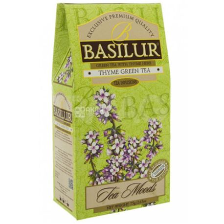 Basilur Herbal infusions Thyme, Green Tea, 100 g
