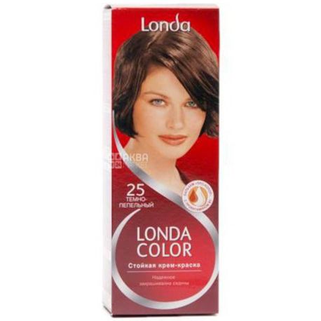 Londa Color, Крем-краска для волос, Тон 25 Темно-пепельный