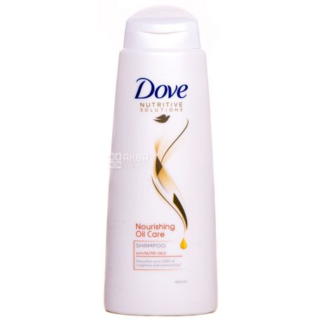 Dove, Nutritive Oil, 400 мл, Шампунь для волосся, Живлячий догляд