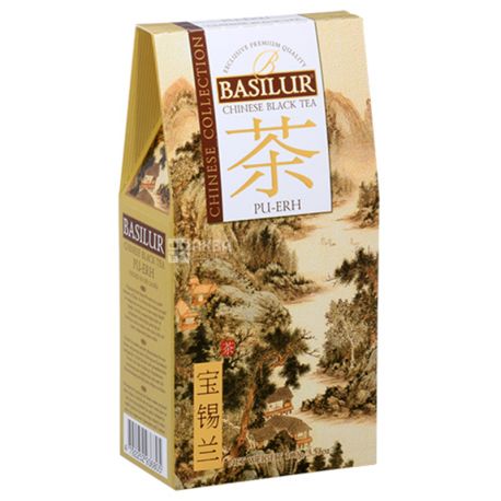 Basilur, Pu-erh, 100 г, Чай Базілур, Пу Ер, китайський чорний
