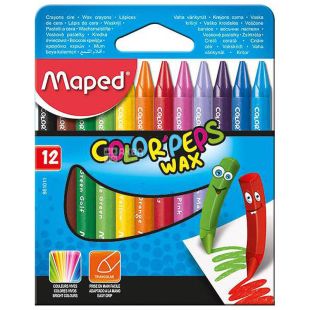 Maped, Крейда воскова, 12 шт.