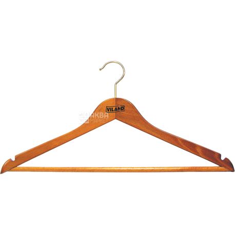 Hanger Viland, for costumes, beech, 44x1.3 cm