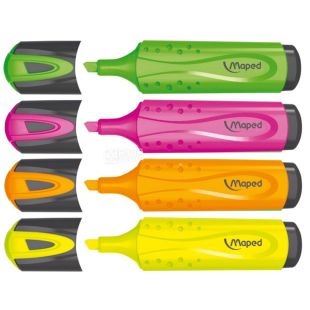 Maped, Набор текстовых маркеров, ассорти, 4 шт. 