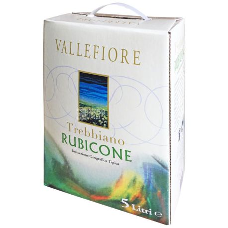 Vallefiore Trebbiano, Вино белое сухое, 5 л