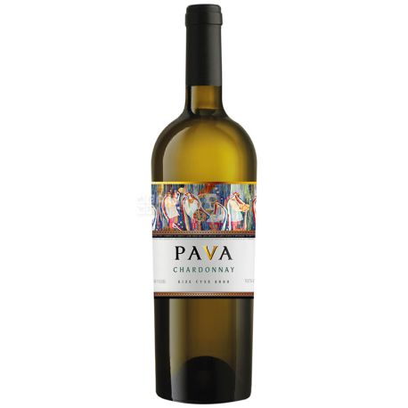 Pava Shardonnay, Вино белое полусладкое, 0,75 л