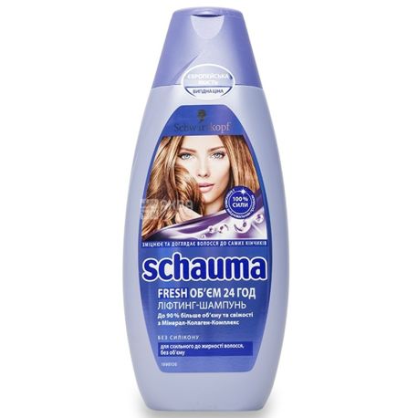 Schauma Fresh, 400 мл, Шампунь, Для склонных к жирности волос