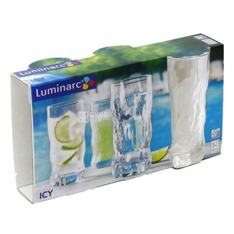 Набір склянок, Luminarc Айсі, високий, 400 мл, 3 шт.