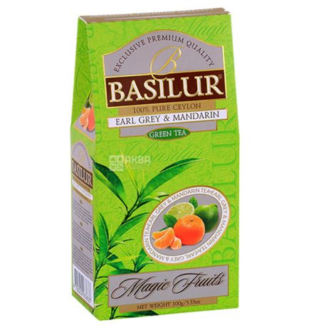 Basilur Magic Fruit Earl Gray & Mandarin, Green Tea, 100 g