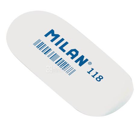 Milan 118, Ластик для стирания, 63x28,5x9,5 мм