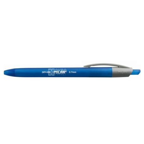 Milan Dry Gel, Ручка гелевая синяя, 0,7 мм, 25 шт