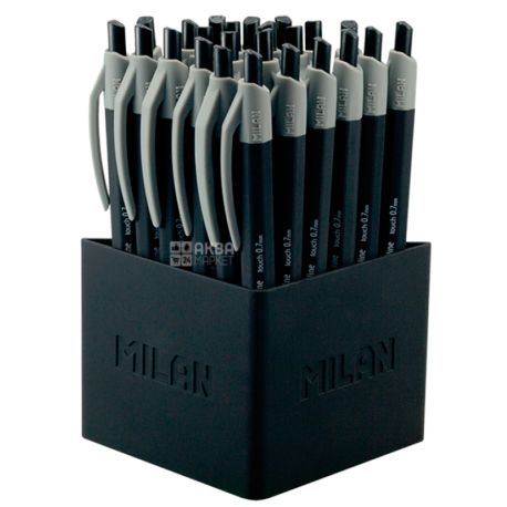 Milan Fine Line, Ручка кулькова чорна, 0.7 мм, 24 шт.
