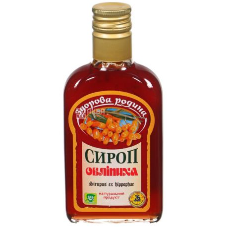 Healthy family, Sea Buckthorn Syrup, 200 ml, glass