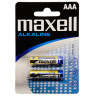 Maxell, ААА, 2 шт., 1,5 V, Батарейки лужні, LR03