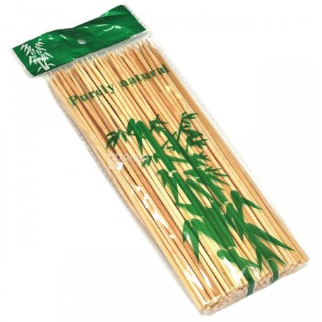 Bamboo sticks for shashlik, 20 cm, 100 pcs