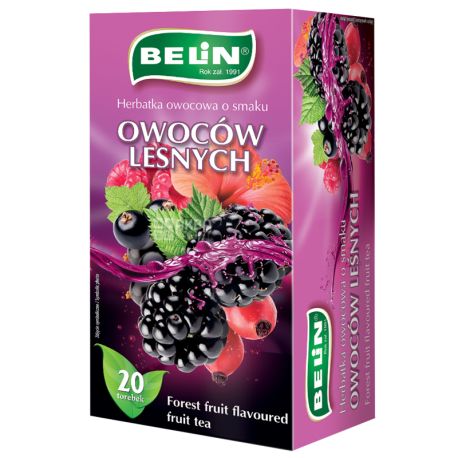 Belin, Owocow liesnych, 20 пак., Чай Белин, Лесные ягоды, фруктовый