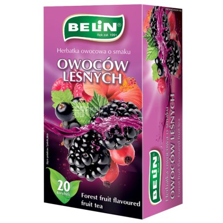 Belin, Owocow liesnych, 20 пак., Чай Бєлін, Лісові ягоди, фруктовий