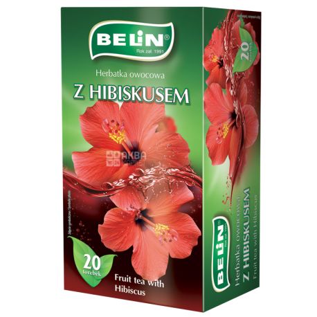 Belin Hibiscus, Tea Packed, 20 pack