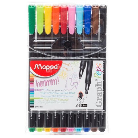 Maped Graph Peps, Набор лайнеров 0,4 мм, 10 шт.