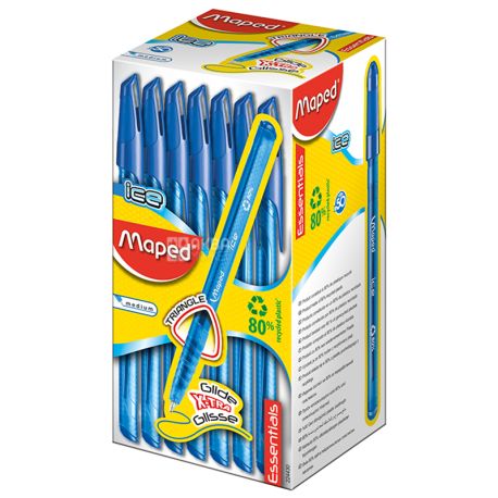 Maped Ice, Ручка шариковая, 12 шт