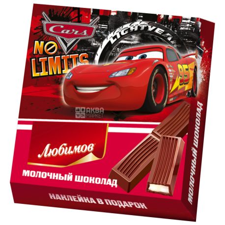 Lyubimov Kids Disney, Milk Chocolate with Milk Filling, 50 g