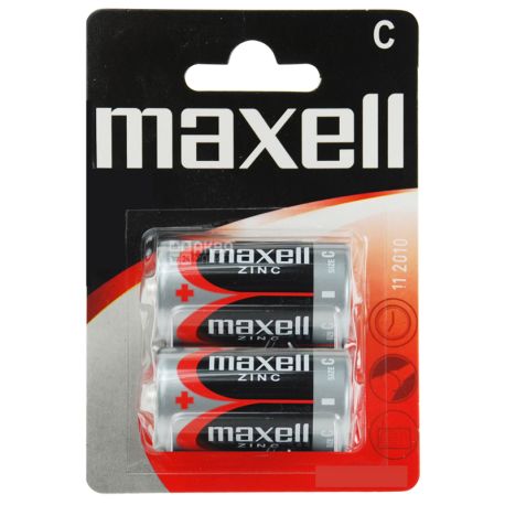 Maxell R14 Батарейка, 2 шт.
