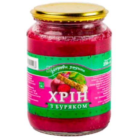 Хрен столовый со свеклой, 250 г
