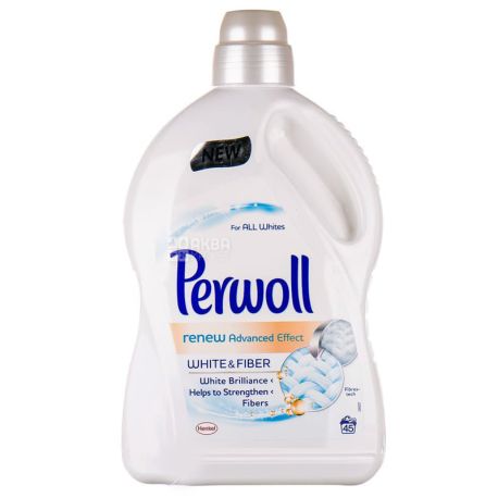 Perwoll White, Renew Advanced Effect, 2,7 л, Средство для стирки белых вещей
