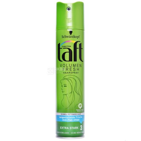 Taft Volume Fresh, Лак для волос, 250 мл