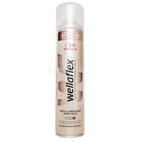 Wella Hairspray, Wellaflex Gloss and Fixation, 400 ml