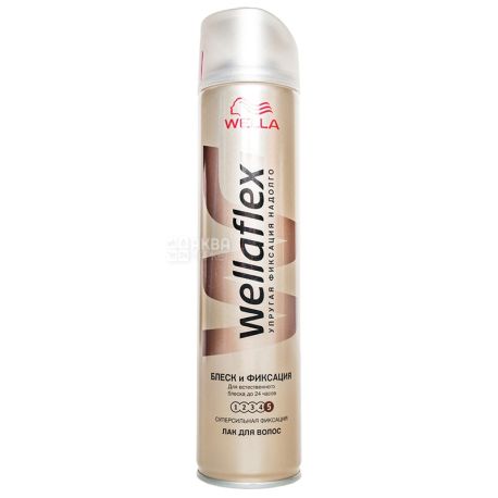 Wella Wellaflex, Hairspray, Gloss and Fixation, 250 ml