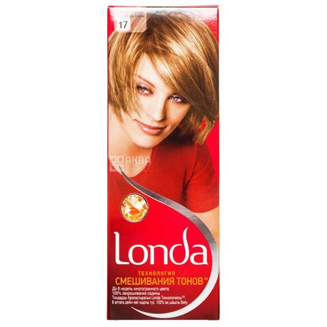 Londa Color, Технологія змішування тонів, Крем-фарба для волосся, Тон 17, Світло-русявий