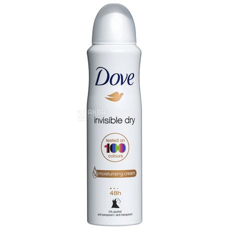 Dove, 150 мл, Дезодорант-антиперспирант, Невидимый, Спрей