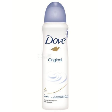Dove Original, 150 мл, Дезодорант-антиперспирант, Спрей