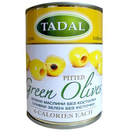 Зелені Оливки без кісточок, 280 г, ТМ Tadal