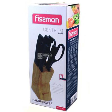 Fissman Centrum Knife Set, Stainless Steel, 7 Accessories