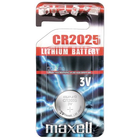 Максел, Батарейки CR2025, 1 шт