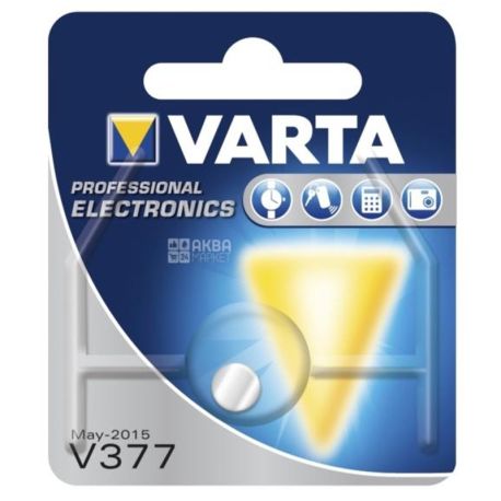 Varta Watch V 377 Battery, 1 pcs.